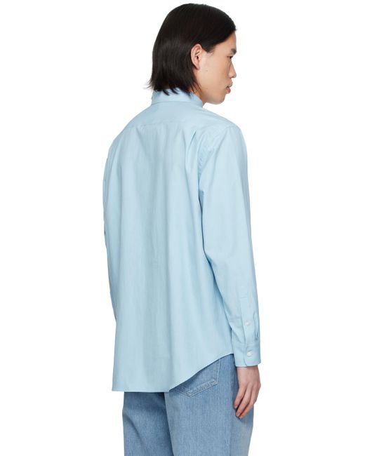Auralee Blue Finx Shirt for men