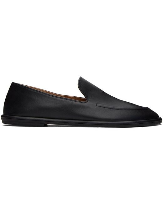 The Row Black Canal Loafer