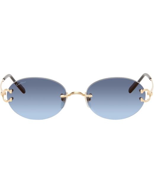Cartier Black Classic C Motif Sunglasses for men