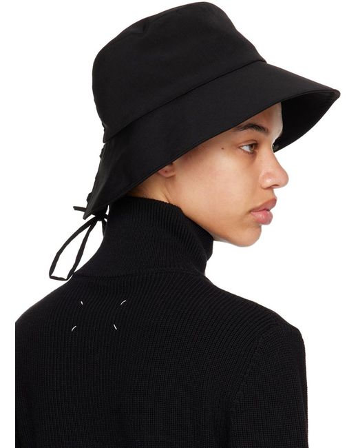 Y's Yohji Yamamoto Black 'de Chine' Bucket Hat