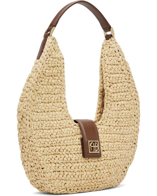 Anine Bing Metallic Lou Monogram Bag