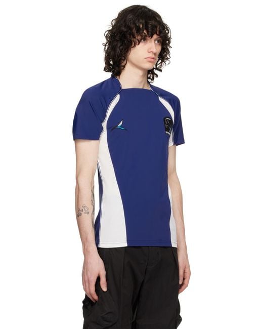 Hyein Seo Blue Football T-Shirt for men