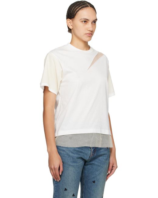 Undercover Off-white Paneled T-shirt