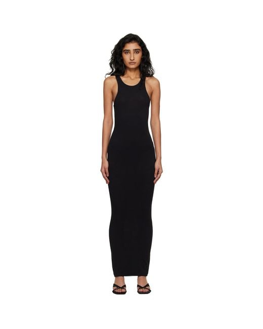 Entire studios Black Muscle Tank Midi Dress