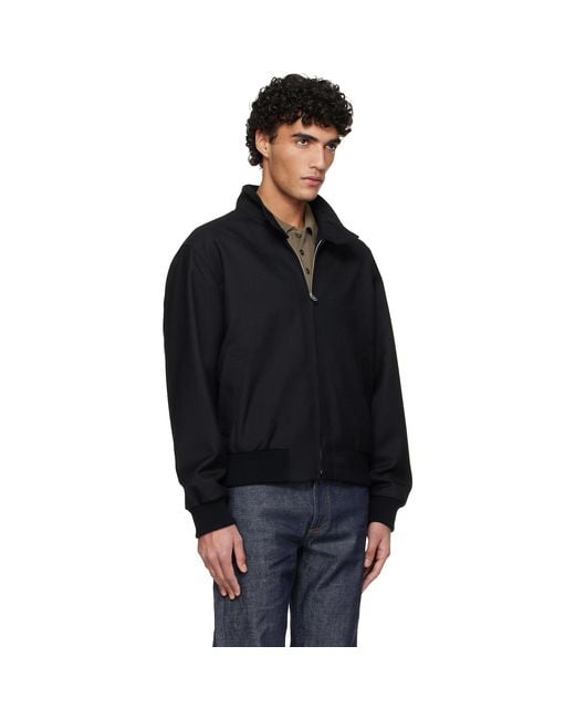 A.P.C. Black Zipped Jacket for men