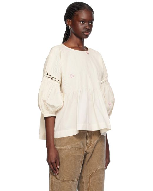 STORY mfg. Natural Off- Amelia Blouse