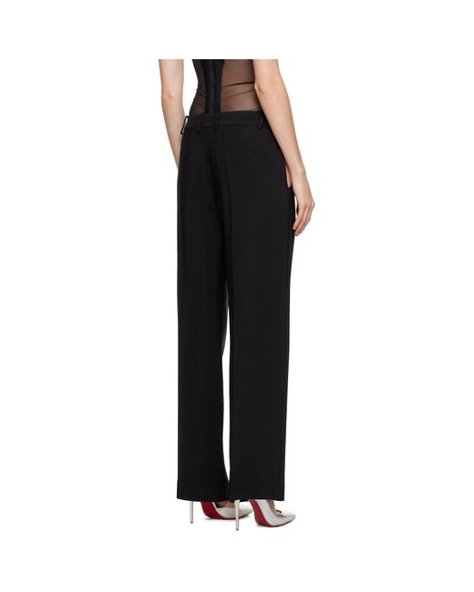 Mugler Black Cutout Trousers