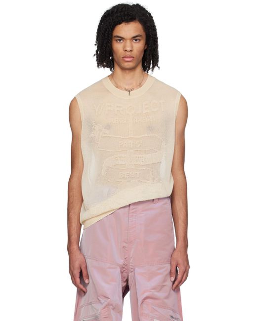 Y. Project Natural Jacquard Tank Top for men