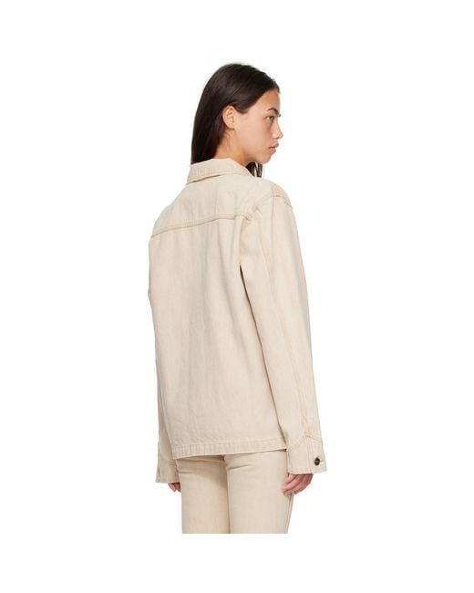 Khaite Natural Wyatt Denim Jacket