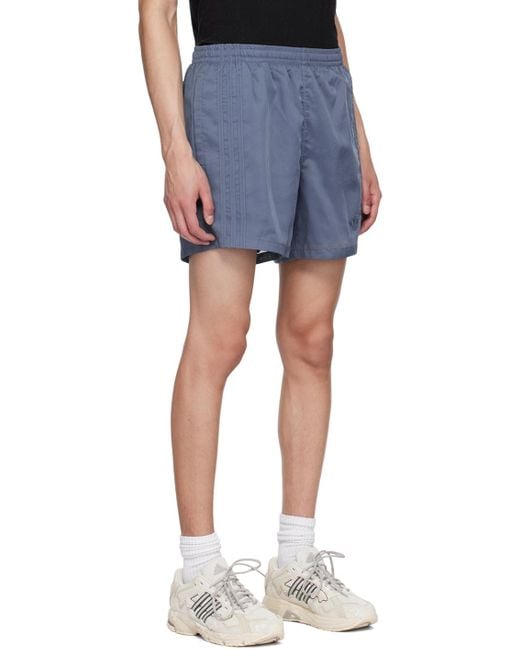 Adidas Originals Blue Drawstring Shorts for men