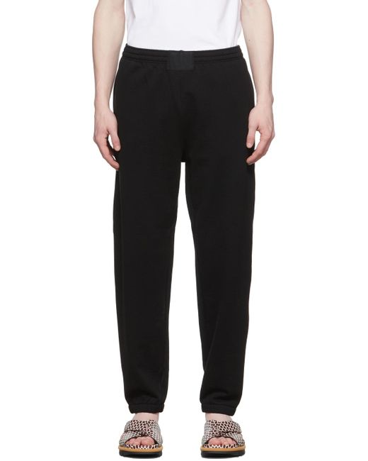 AURALEE Cotton Smooth Lounge Pants in Black for Men - Lyst
