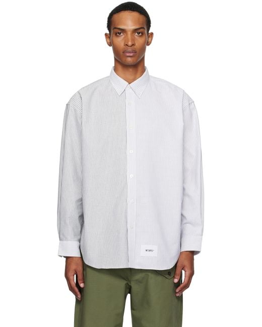(w)taps White Bd 05 Shirt for men