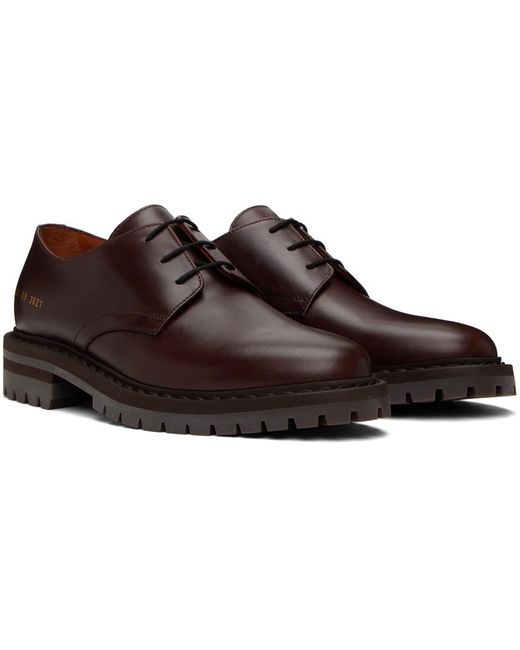 Common Projects Black Brown Leather Derbys for men