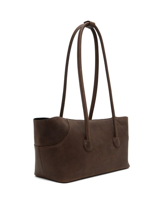 MARGE SHERWOOD Brown Boat Shopper Tote