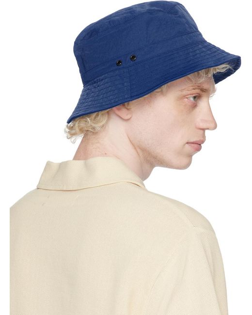 Our Legacy Blue Water-repellent Bucket Hat for men