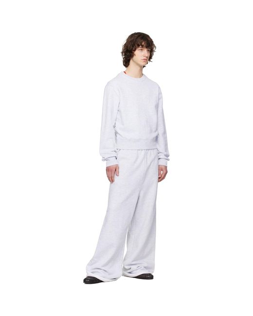 Entire studios White Pod Crew Sweatshirt for men