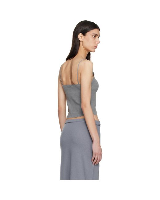 LE17SEPTEMBRE Black Anne Sleeveless Knit Tank Top
