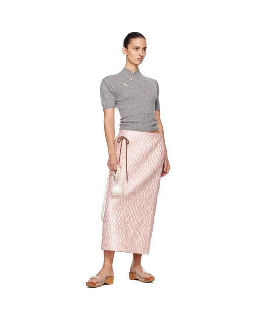 Simone Rocha Natural Pearl Crossbody Dim Sum Bag