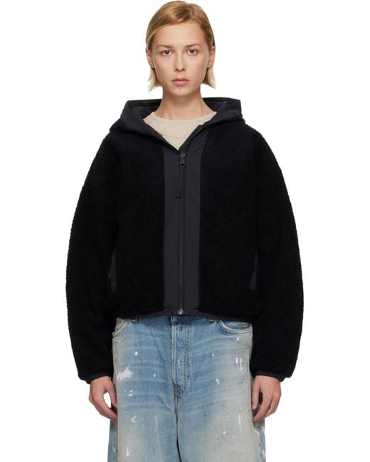 Canada Goose Black Alberni Fleece Reversible Jacket