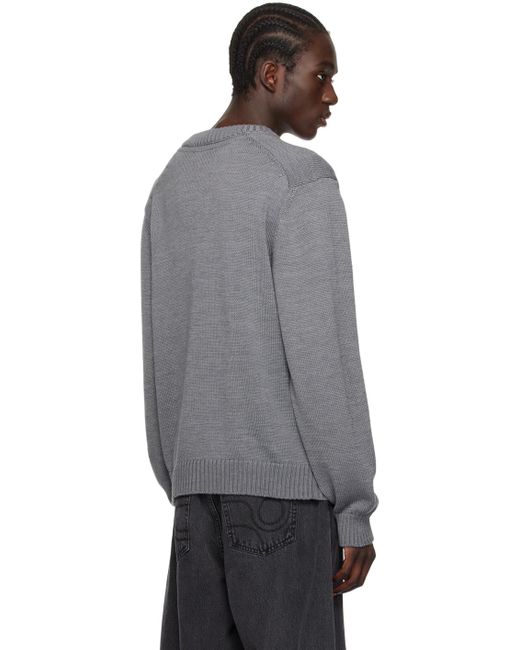 Han Kjobenhavn Black Embroide Sweater for men