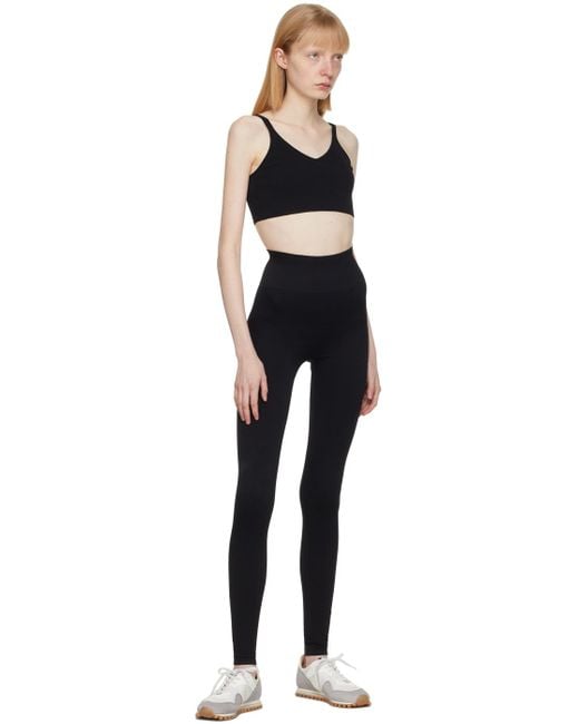 Vaara Black Technical Knit Crop Bra