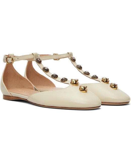 Chloé Black Off- Celeste Ballerina Flats