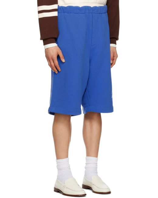 MERYLL ROGGE Blue Sweat Shorts for men