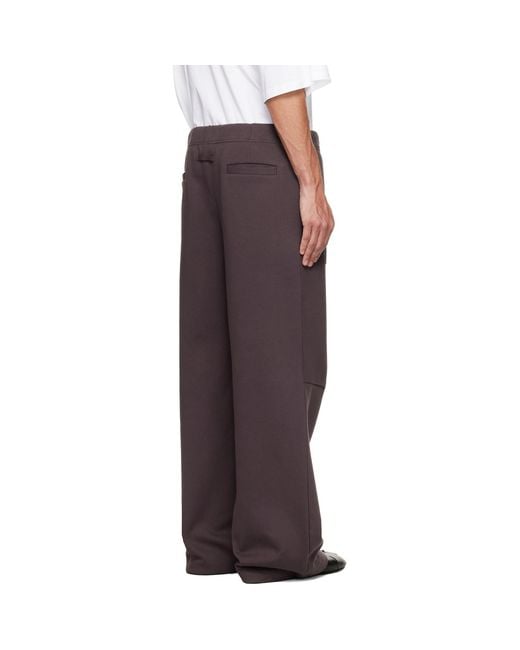 Jean Paul Gaultier Brown 'The Embossed Gaultier' Lounge Pants for men
