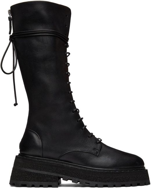 Marsèll Leather Black Carro Boots | Lyst