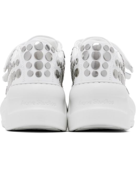 Acne Black Velcro Strap Platform Sneakers