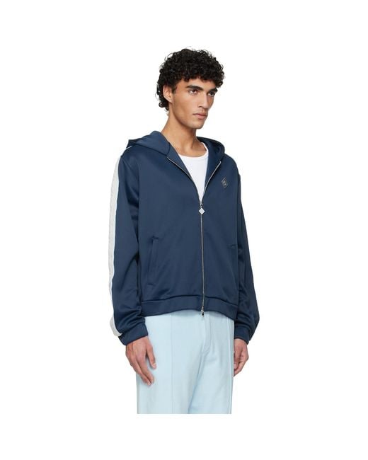 Casablanca Blue Scuba Zip Track Jacket for men