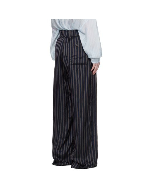 Dries Van Noten Black Drawstring Trousers