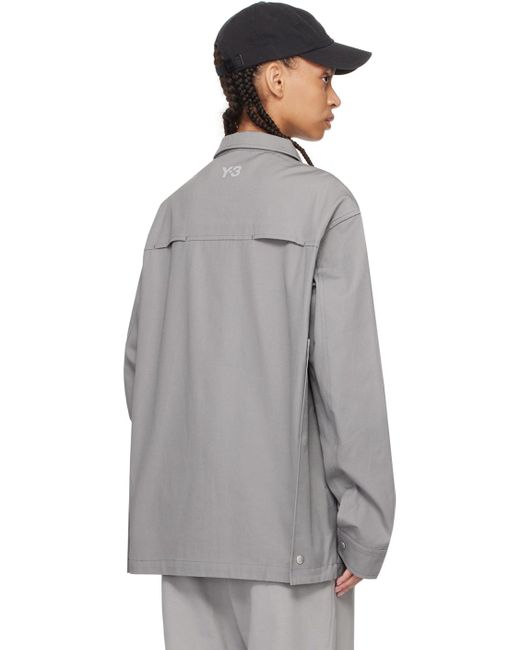 Blouson gris à poches soufflet Y-3 en coloris Gray