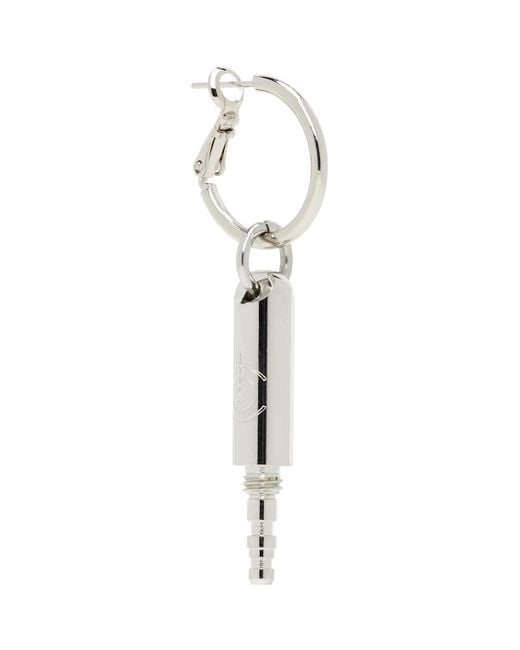 In Gold We Trust Metallic Jack Single Earring for men