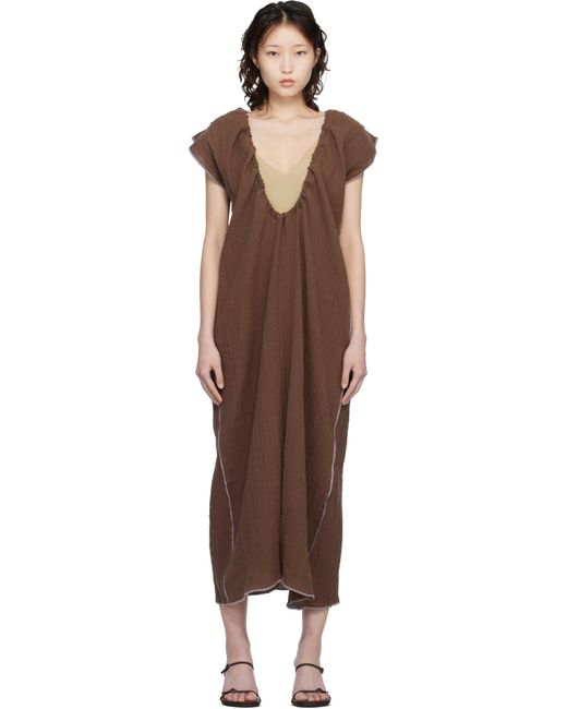 chinese dress ladies Linen Crinkle Blanche Dress – l u • c i e e main image 1