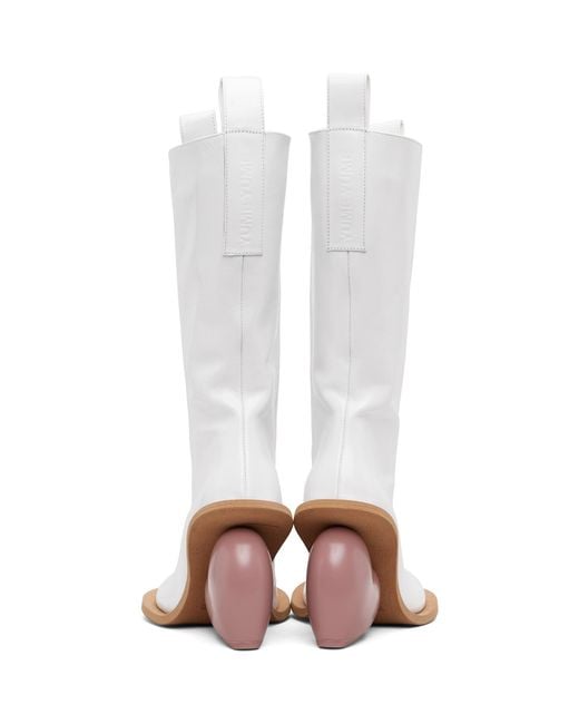 Yume Yume White Love Tall Boots