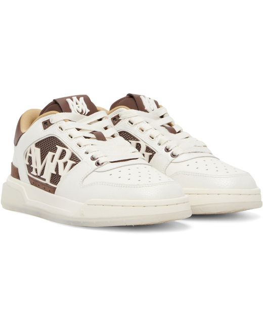 Amiri Black Pebbled Classic Low Sneakers for men