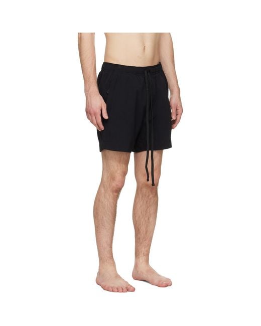 Thom Krom Black 19 Swim Shorts for men