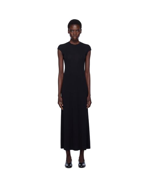 Totême Black Everyday Midi Dress