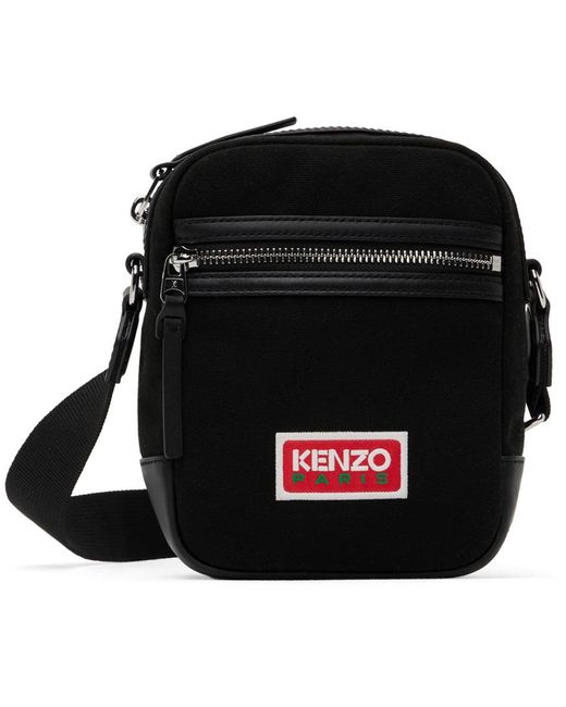 KENZO Black Paris Explore Bag for men