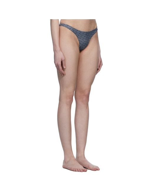 Magda Butrym Multicolor Navy Thin Bikini Bottoms