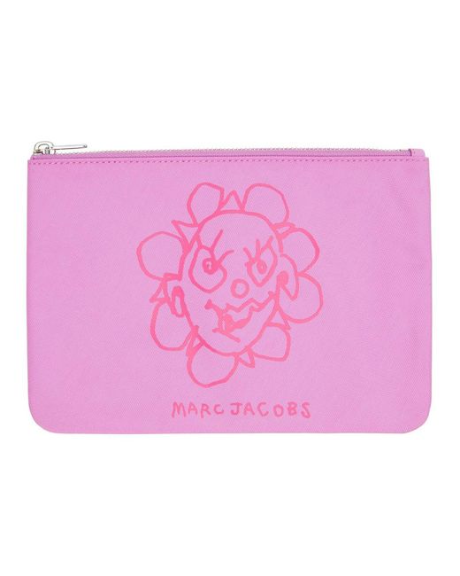 Marc Jacobs Pink Heaven By Crazy Daisy Pouch | Lyst