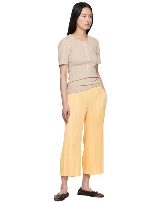 Pleats Please Issey Miyake Orange Monthly Colors March Trousers
