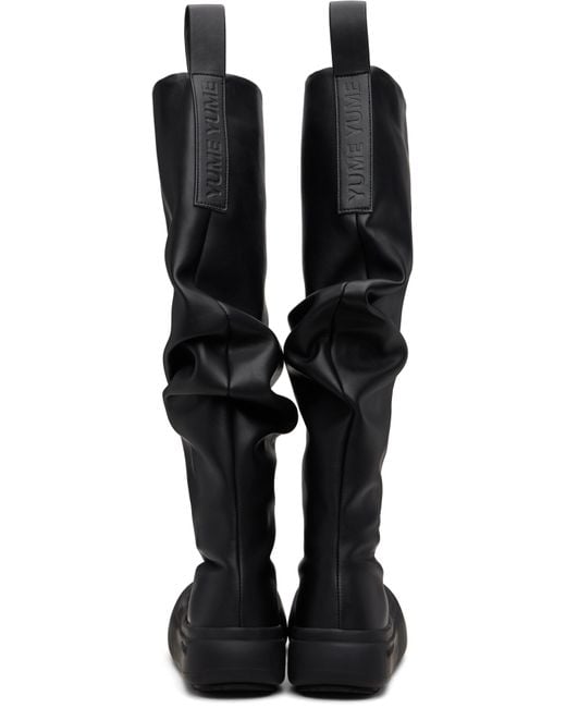 Yume Yume Black Fisherman Tall Boots