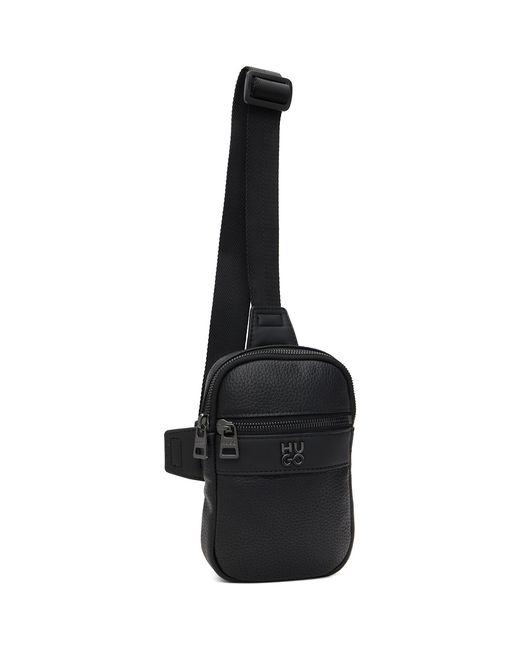 HUGO Black Logo Hardware Bag for men