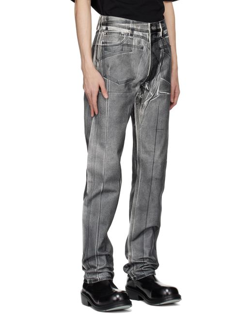 Karmuel Young Black Cuboid Jeans for men