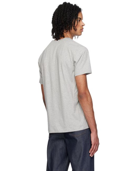 T-shirt riviera gris Sunspel pour homme en coloris Black
