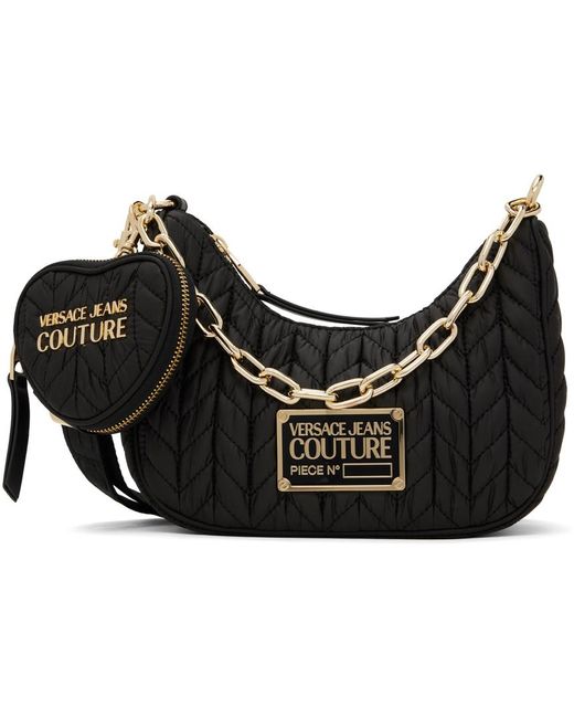 Versace Jeans Black Crunchy Shoulder Bag