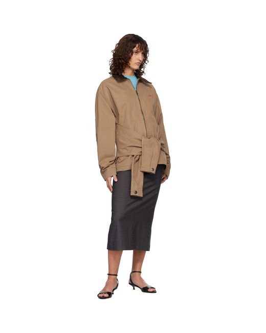 Charles Jeffrey Natural Tan Hug Jacket