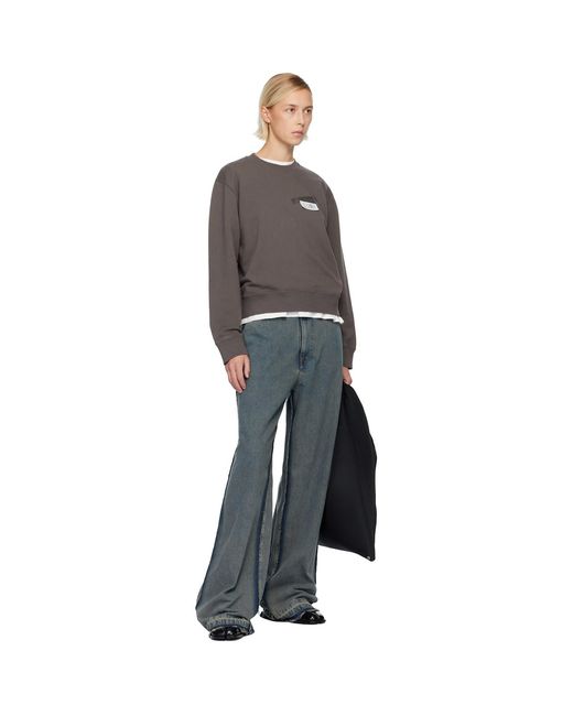MM6 by Maison Margiela Black Mid-Weight 5 Pockets Jeans